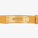 Hermes Kelly Beige Leather Gold Plated Watch