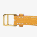 Hermes Kelly Beige Leather Gold Plated Watch