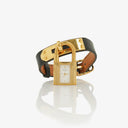Hermes Kelly Courchevel Leather Gold Plated Watch