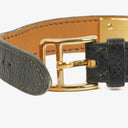 Hermes Kelly Courchevel Leather Gold Plated Watch