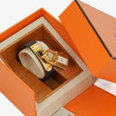 Hermes Kelly Courchevel Leather Gold Plated Watch