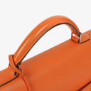 Hermes Kelly Depeche 38 Orange Epson Leather Bag