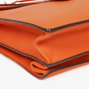 Hermes Kelly Depeche 38 Orange Epson Leather Bag