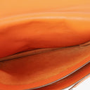 Hermes Kelly Depeche 38 Orange Epson Leather Bag