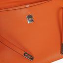 Hermes Kelly Depeche 38 Orange Epson Leather Bag