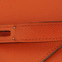 Hermes Kelly Depeche 38 Orange Epson Leather Bag