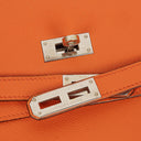 Hermes Kelly Depeche 38 Orange Epson Leather Bag