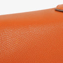 Hermes Kelly Depeche 38 Orange Epson Leather Bag