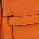 Hermes Kelly Depeche 38 Orange Epson Leather Bag