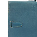 Hermes Kelly Depeches 34 Bleu Jean Epsom With Palladium Hardware, 2006