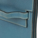 Hermes Kelly Depeches 34 Bleu Jean Epsom With Palladium Hardware, 2006