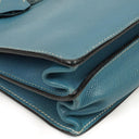Hermes Kelly Depeches 34 Bleu Jean Epsom With Palladium Hardware, 2006