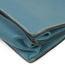 Hermes Kelly Depeches 34 Bleu Jean Epsom With Palladium Hardware, 2006