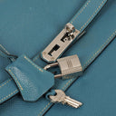 Hermes Kelly Depeches 34 Bleu Jean Epsom With Palladium Hardware, 2006