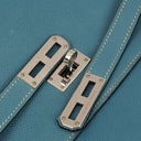 Hermes Kelly Depeches 34 Bleu Jean Epsom With Palladium Hardware, 2006