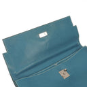 Hermes Kelly Depeches 34 Bleu Jean Epsom With Palladium Hardware, 2006