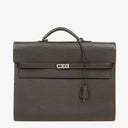 Hermes Kelly Depeches 38 Macassar Epsom Leather With Palladium Hardware
