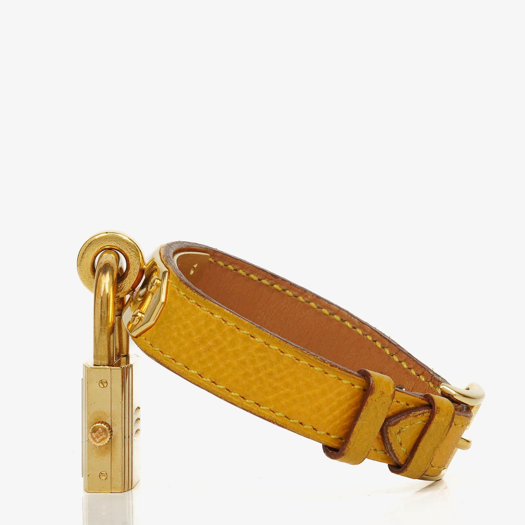 Hermes Kelly Leather Gold Plated Watch