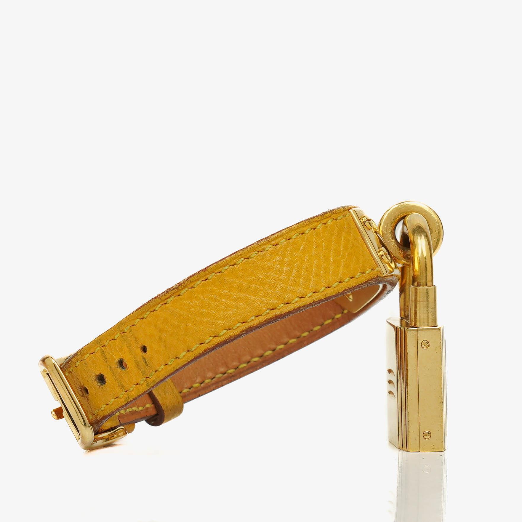 Hermes Kelly Leather Gold Plated Watch