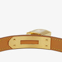 Hermes Kelly Leather Gold Plated Watch