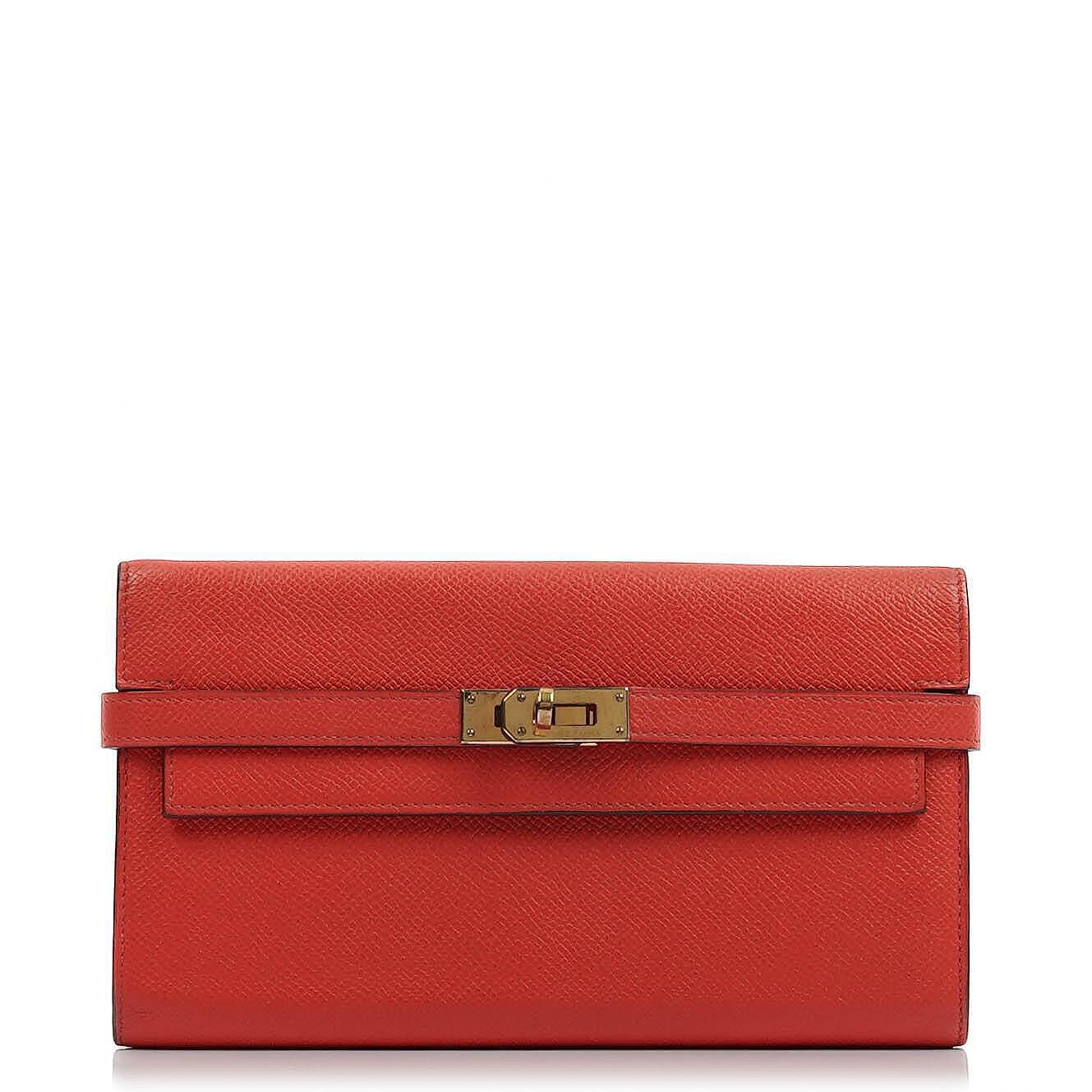 Hermès Kelly Longue Wallet In Rose Jaipur Epsom Leather