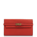Hermès Kelly Longue Wallet In Rose Jaipur Epsom Leather