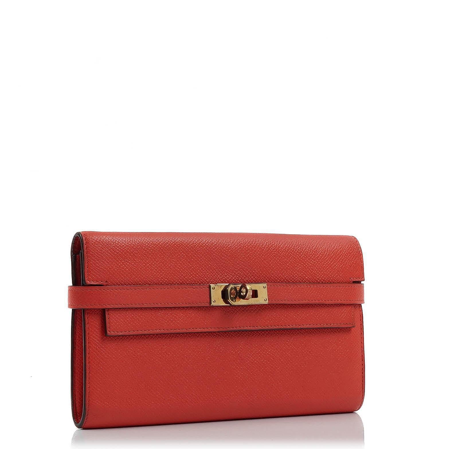 Hermès Kelly Longue Wallet In Rose Jaipur Epsom Leather