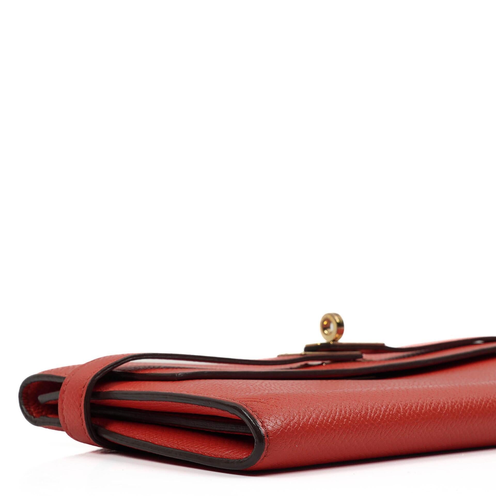 Hermès Kelly Longue Wallet In Rose Jaipur Epsom Leather