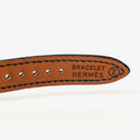 Hermes Kelly Noir Courchevel Leather Gold Plated Watch