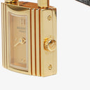Hermes Kelly Noir Courchevel Leather Gold Plated Watch