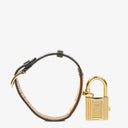 Hermes Kelly Noir Courchevel Leather Gold Plated Watch