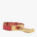 Hermes Kelly Rouge Courchevel Leather Gold Plated Watch