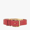 Hermes Kelly Rouge Courchevel Leather Gold Plated Watch