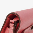 Hermes Kelly To Go Wallet Epsom Rose Confetti With Palladium Hardware