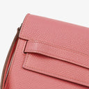 Hermes Kelly To Go Wallet Epsom Rose Confetti With Palladium Hardware