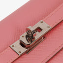 Hermes Kelly To Go Wallet Epsom Rose Confetti With Palladium Hardware