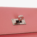Hermes Kelly To Go Wallet Epsom Rose Confetti With Palladium Hardware