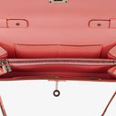 Hermes Kelly To Go Wallet Epsom Rose Confetti With Palladium Hardware