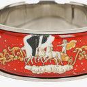 Hermes Loquet Bangle Red And Silver Quartz Watch L01.110