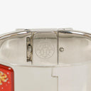 Hermes Loquet Bangle Red And Silver Quartz Watch L01.110