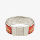 Hermes Loquet Bangle Red And Silver Quartz Watch L01.110
