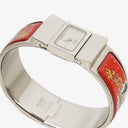 Hermes Loquet Bangle Red And Silver Quartz Watch L01.110