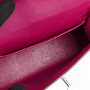 Hermes Mini Kelly Sellier Chevre Mysore Rose Pourpre Purple With Palladium Hardware