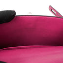 Hermes Mini Kelly Sellier Chevre Mysore Rose Pourpre Purple With Palladium Hardware