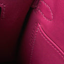 Hermes Mini Kelly Sellier Chevre Mysore Rose Pourpre Purple With Palladium Hardware