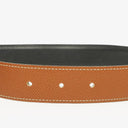 Hermes Navy Gold Box 30mm Reversible H Belt 65
