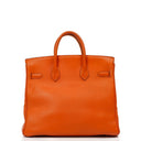 Hermes Orange Swift Leather HAC Birkin 32 With Gold Hardware