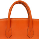 Hermes Orange Swift Leather HAC Birkin 32 With Gold Hardware