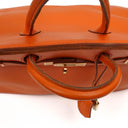 Hermes Orange Swift Leather HAC Birkin 32 With Gold Hardware