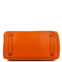 Hermes Orange Swift Leather HAC Birkin 32 With Gold Hardware